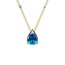 Vibesly Radiant Teardrop Birthstone Necklace - Unmatched Elegance & Timeless Charm