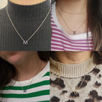 Vibesly A-Z Minimalist Initial Necklace for Women - Stunning Alphabet Stainless Steel Choker - Unique Gift Idea