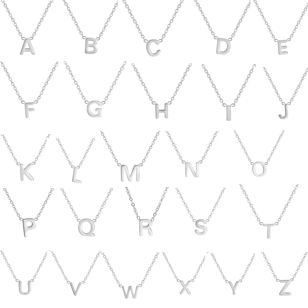 Vibesly A-Z Minimalist Initial Necklace for Women - Stunning Alphabet Stainless Steel Choker - Unique Gift Idea