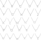 Vibesly A-Z Minimalist Initial Necklace for Women - Stunning Alphabet Stainless Steel Choker - Unique Gift Idea