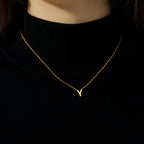 Vibesly A-Z Minimalist Initial Necklace for Women - Stunning Alphabet Stainless Steel Choker - Unique Gift Idea