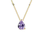 Vibesly Radiant Teardrop Birthstone Necklace - Unmatched Elegance & Timeless Charm