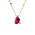 Vibesly Radiant Teardrop Birthstone Necklace - Unmatched Elegance & Timeless Charm