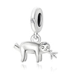 Cute Hanging Sloth Charm Fit Original Pan Bracelet DIY Women Jewelry Gift Sweet Animals Beads 2024 New Arrivals