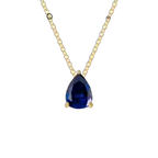 Vibesly Radiant Teardrop Birthstone Necklace - Unmatched Elegance & Timeless Charm