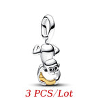 Cute Hanging Sloth Charm Fit Original Pan Bracelet DIY Women Jewelry Gift Sweet Animals Beads 2024 New Arrivals