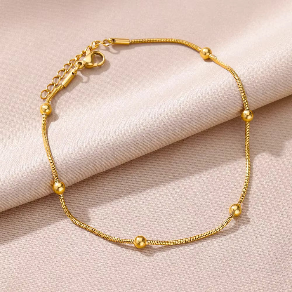 Barefoot Luxury Beach Anklet - Stylish, Adjustable Jewelry for Summer or Vacation