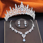 Regal Elegance Tiara, Necklace & Earrings Set - Experience Unmatched Luxury with Our Award-Winning Jewelry Collection