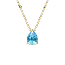 Vibesly Radiant Teardrop Birthstone Necklace - Unmatched Elegance & Timeless Charm