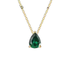 Vibesly Radiant Teardrop Birthstone Necklace - Unmatched Elegance & Timeless Charm