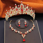 Regal Elegance Tiara, Necklace & Earrings Set - Experience Unmatched Luxury with Our Award-Winning Jewelry Collection
