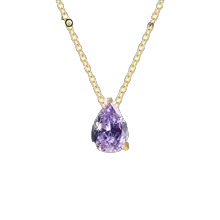 Vibesly Radiant Teardrop Birthstone Necklace - Unmatched Elegance & Timeless Charm