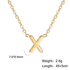 Vibesly A-Z Minimalist Initial Necklace for Women - Stunning Alphabet Stainless Steel Choker - Unique Gift Idea