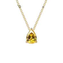 Vibesly Radiant Teardrop Birthstone Necklace - Unmatched Elegance & Timeless Charm