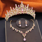 Regal Elegance Tiara, Necklace & Earrings Set - Experience Unmatched Luxury with Our Award-Winning Jewelry Collection