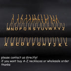 Vibesly A-Z Minimalist Initial Necklace for Women - Stunning Alphabet Stainless Steel Choker - Unique Gift Idea