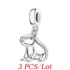 Cute Hanging Sloth Charm Fit Original Pan Bracelet DIY Women Jewelry Gift Sweet Animals Beads 2024 New Arrivals